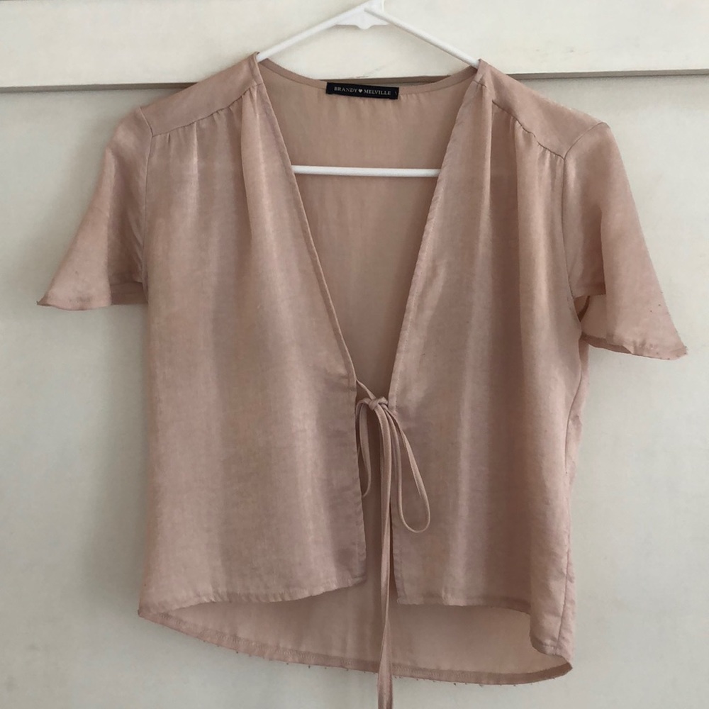 Brandy tie front top
